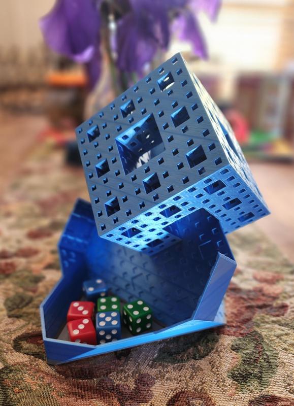 The CuBE - Menger Fractal Dice Tower