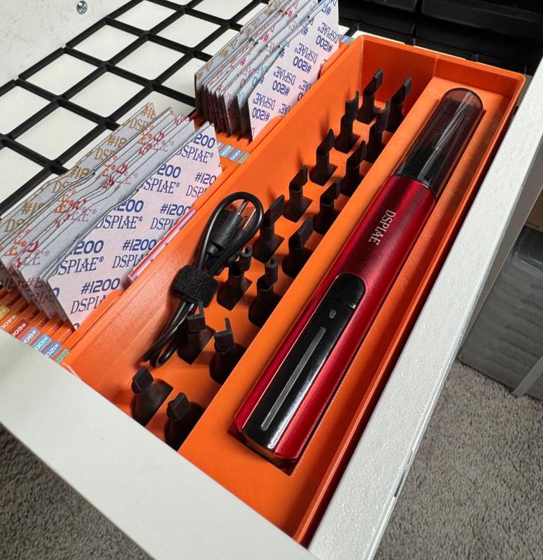 Gridfinity storage for DSPIAE Reciprocating Sander