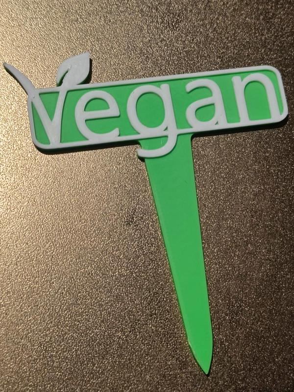 Vegan Sign (to highlight vegan products/food)