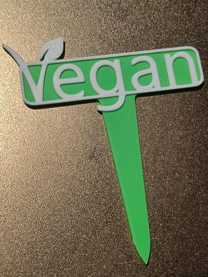 Vegan Sign (to highlight vegan products/food)