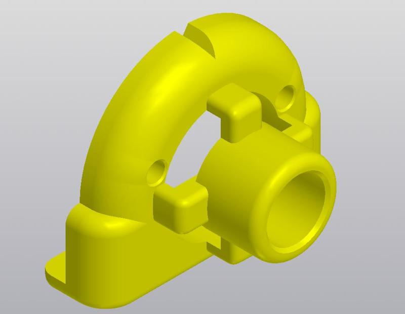 Template for milling holes in wood