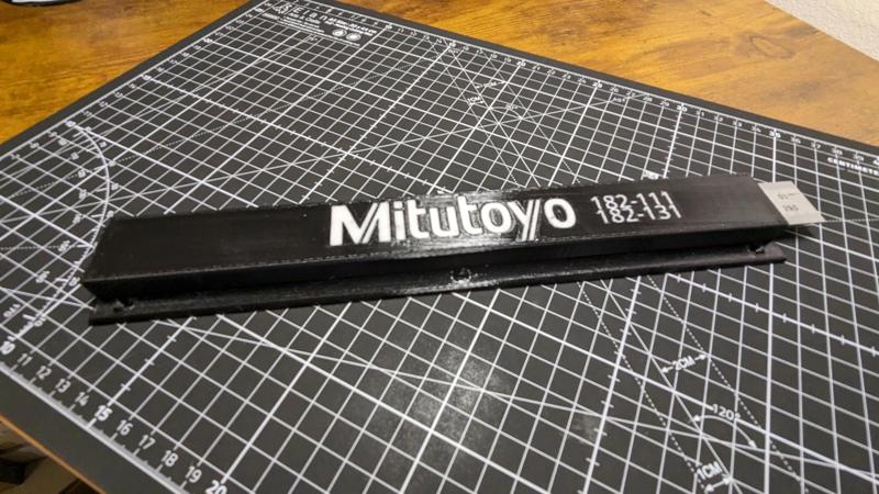 Under Desk Steel Rule Holder v1, Mitutoyo