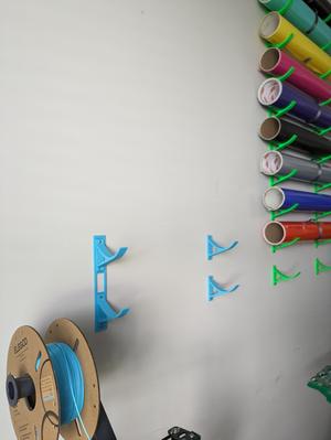 Vinyl Roll Holder Wrap - Wallmount Installation Template