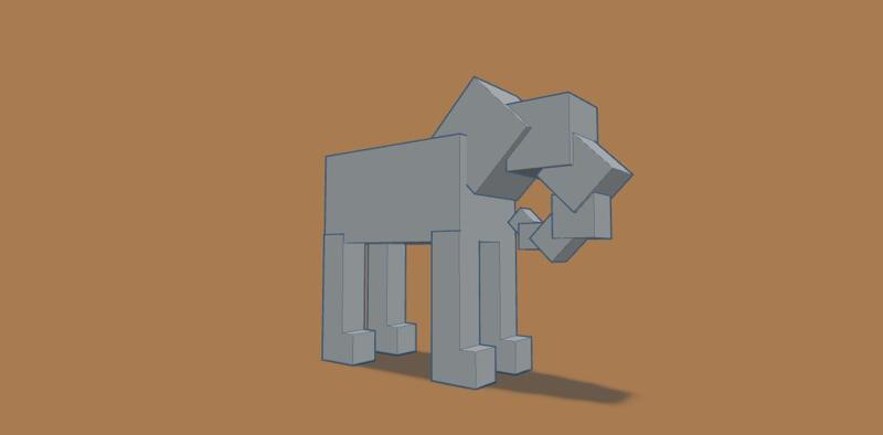 cube elephant