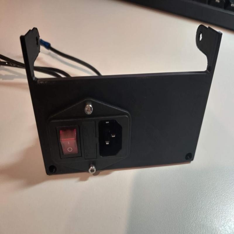 Mean Well LRS-350 PSU Hinged Cover with IEC Socket