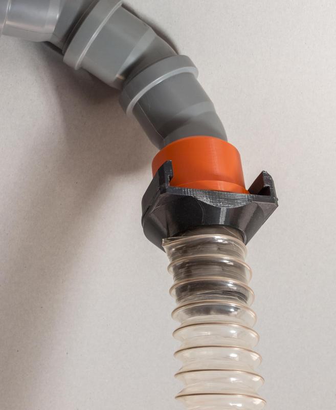 Dust and sawdust exhaust - quick coupler