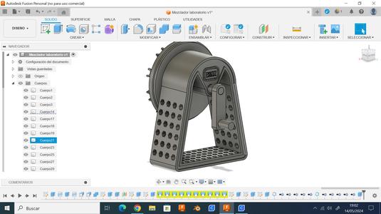 Mezclador manual de laboratorio (10mm y 13mm)
