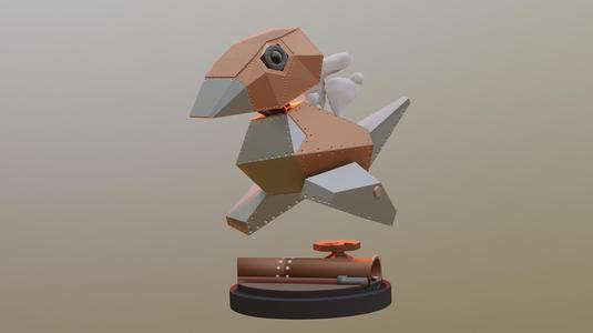 Porygon (Steampunk style) miniature