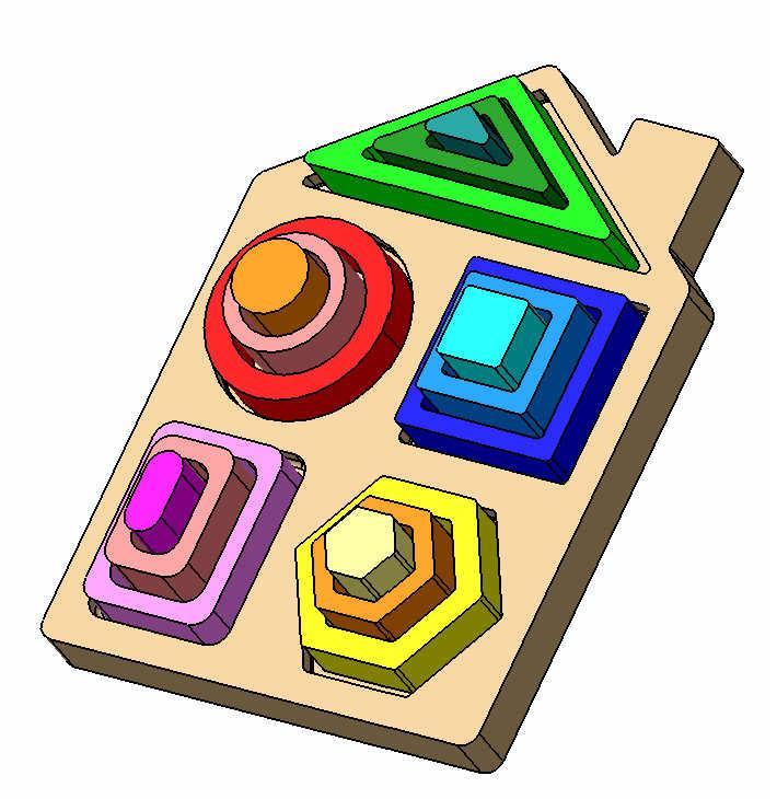 montessori puzzle house