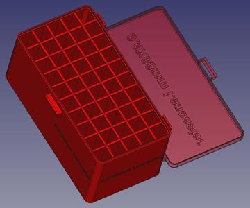 9.6X53mm Lancaster, Head Up, Snug Snap Latch Modular Ammo Box