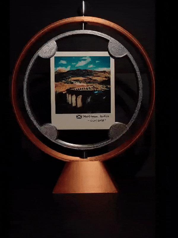 Dual Instax Picture Rotating Frame