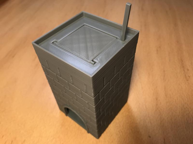 Die! Dice Tower with Trapdoor