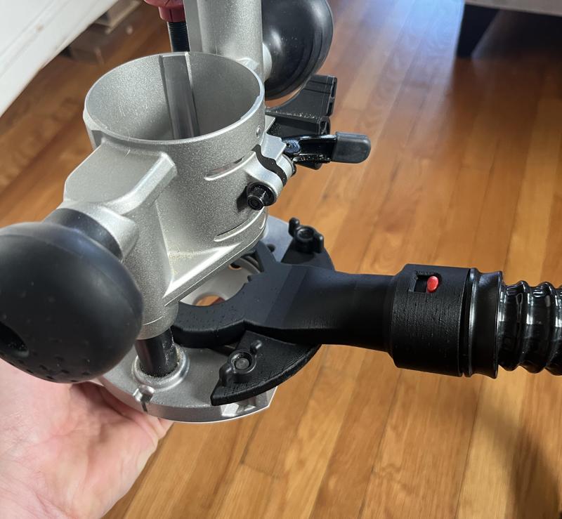 Vacuum Adapters - 1/4” Makita RT0701/DRT50 router to Bosch GAS18V-3 snap lock hose