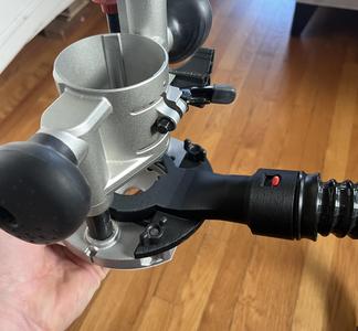 Vacuum Adapters - 1/4” Makita RT0701/DRT50 router to Bosch GAS18V-3 snap lock hose