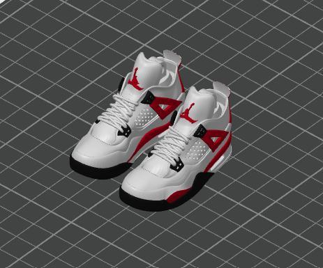 Jordan 4 Red Cement L&R