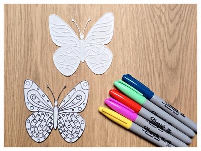Butterfly Diy Coloring 1