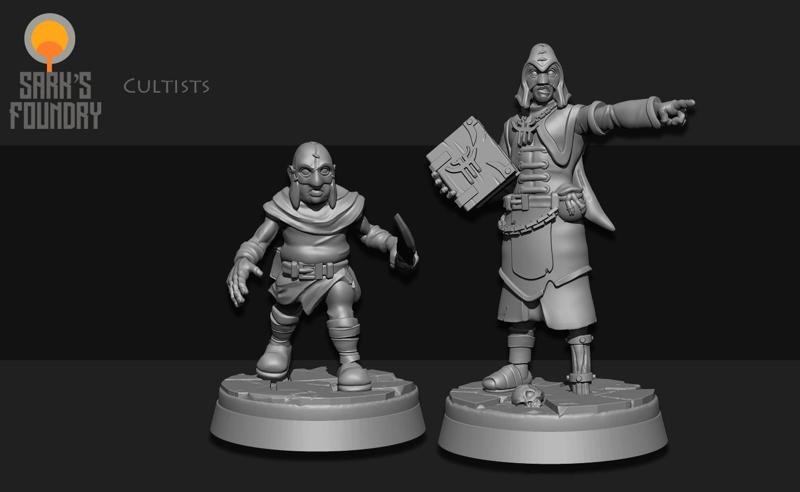 Cultist Preacher and Dwarf