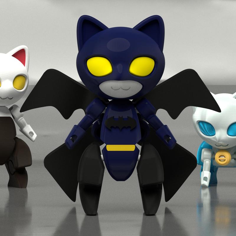 update v2-frame-Batman style CX-0 Robot Cat