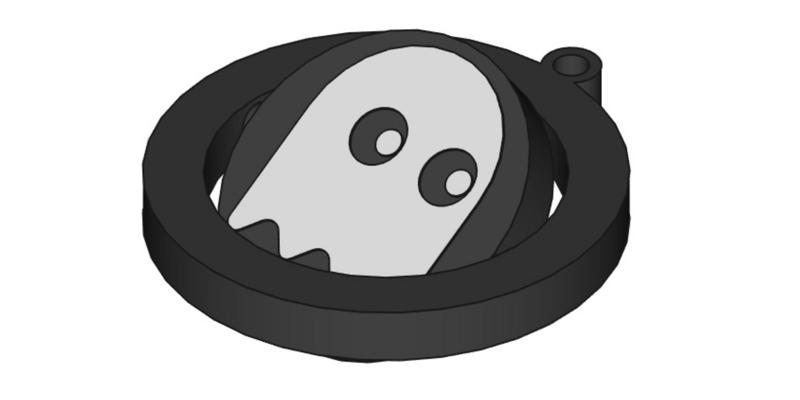 Ghost mobile keychain