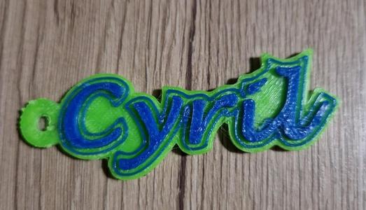Keyring Cyril