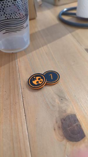 Numbered RPG Tokens for Grid 25x25 | 50x50 | 75x75 | 100x100