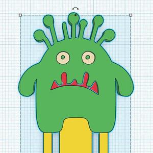 Bookmark: Cute monster 2