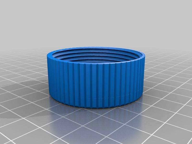Shorter lid for Travel Shave Brush Container by Patsiecki