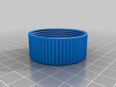 Shorter lid for Travel Shave Brush Container by Patsiecki