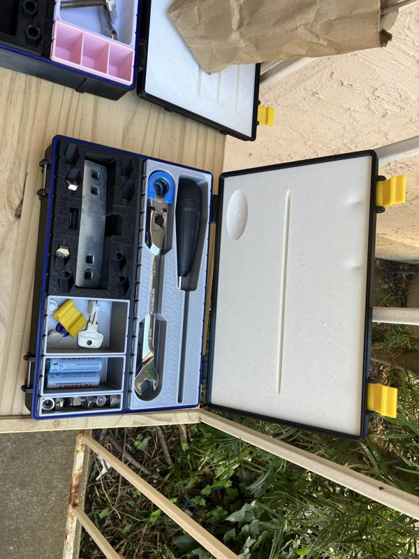 Rugged Box for Rooftop Tent Parts + Yakima Torque Driver + Wrench