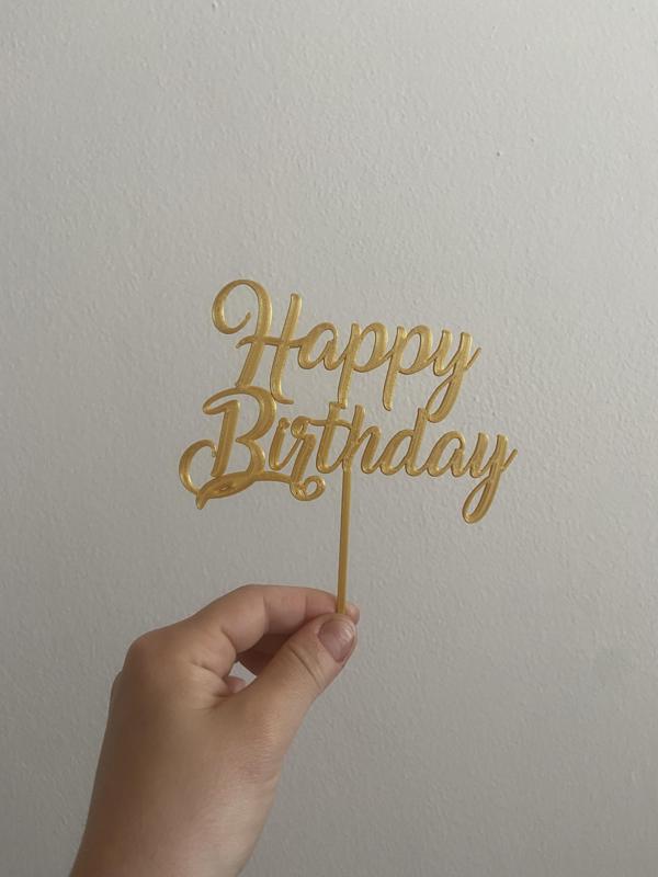 Happy Birthday cake topper