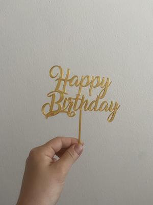 Happy Birthday cake topper