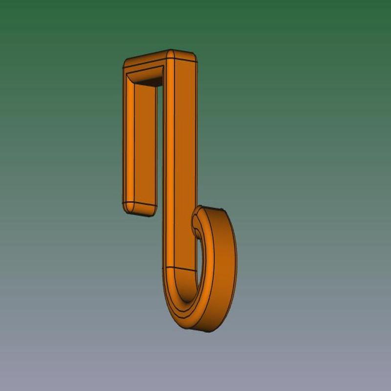 Handtuch Aufhänger zum anbringen über 12mm