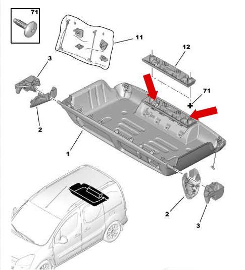 Citroen Berlingo / Peugeot Partner Modutop Box Latch