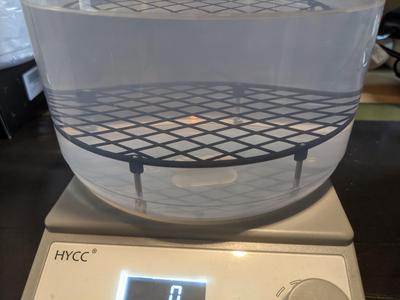 Wash bath standoff grid