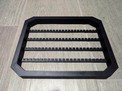 Earring holder with open top holes