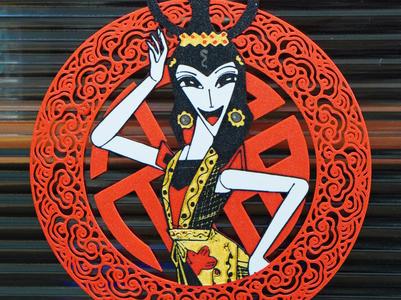 Year of the Snake, Calabash Brothers Snake Spirit Window Decoration