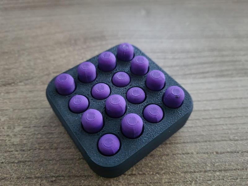 Pop Fidget 4x4 TPU Inlay