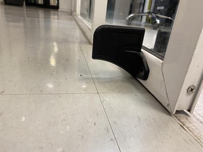 Foot-opener sliding door