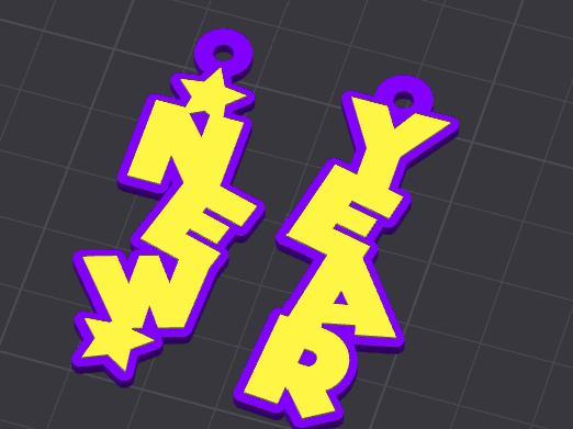 Trendy New Year Earrings 