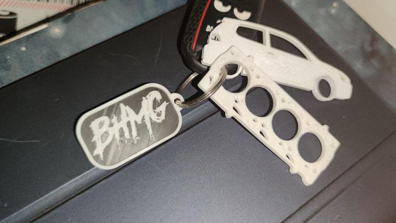 BHMG keychain portachiavi