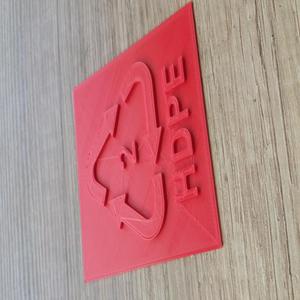 HDPE sign 