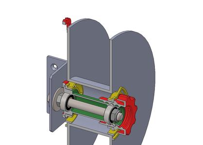 Spool mount with bearings