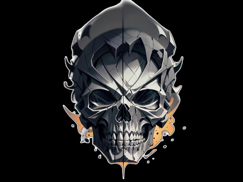 Gray Warrior SKull