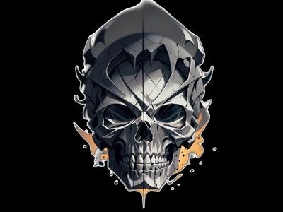 Gray Warrior SKull