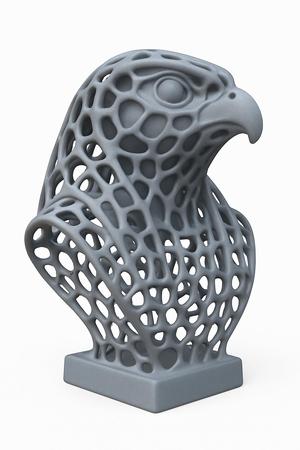 Parametric Horus Bust - 3D Printable Egyptian Falcon God with Voronoi Lattice Design