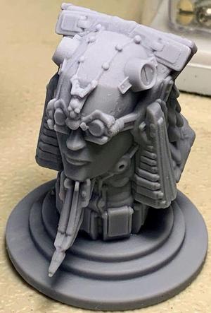 Futuristic Egyptian Male Bust