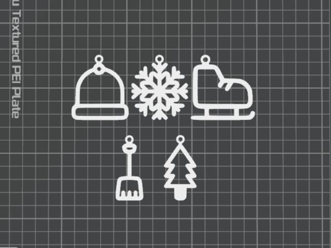 Christmas tree decoration set, party table or gift