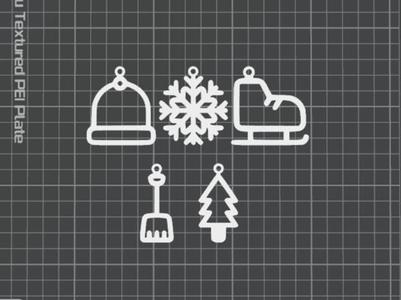 Christmas tree decoration set, party table or gift