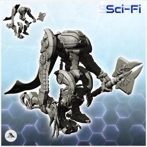 Oarin combat robot (30) - Future Sci-Fi SF Post apocalyptic Tabletop Scifi Wargaming Planetary exploration RPG