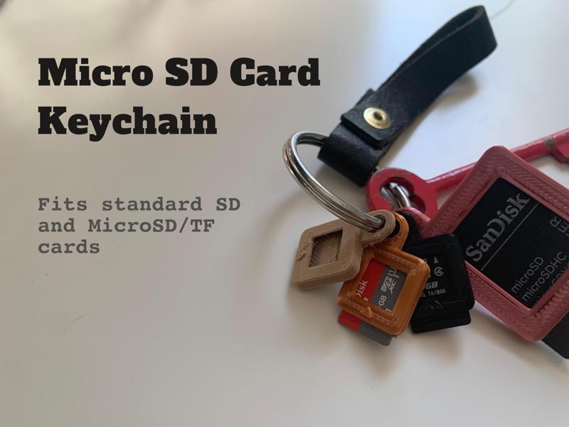 Micro SD Card Keychain
